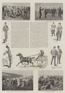 De militære manøvrer i Berkshire af Charles Paul Renouard